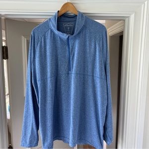 Sun Mountain Men's Second Layer ¼ Zip Thermal Outerwear in Pacific Blue (3XL)